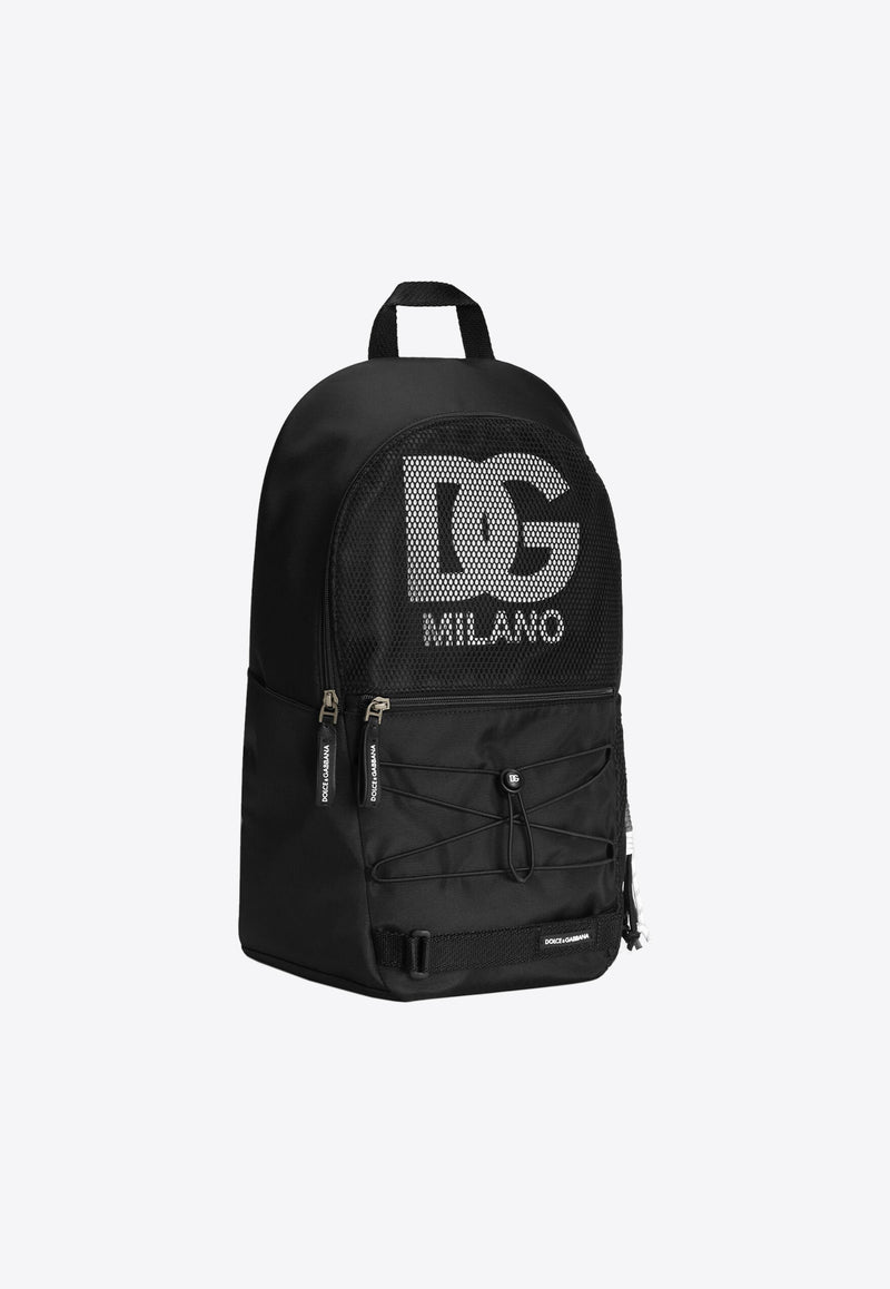 Dolce & Gabbana Kids Boys DG Logo Backpack EM0144 AM476 8B939 Black