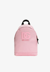 Dolce & Gabbana Kids Girls DG Logo Patch Backpack Pink EM0147 AU927 80400