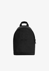 Dolce & Gabbana Kids Boys DG Logo Patch Backpack Black EM0147 AU927 80999