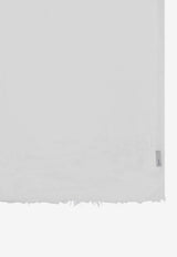 Destin Cashmere-Blend Fringed Scarf White EMMEUNWO/R_DESSR-WHT