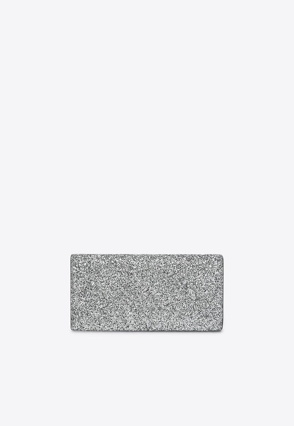 Jimmy Choo Emmie Sequined Clutch Bag Silver EMMIEPZF/Q_JIMCH-SG