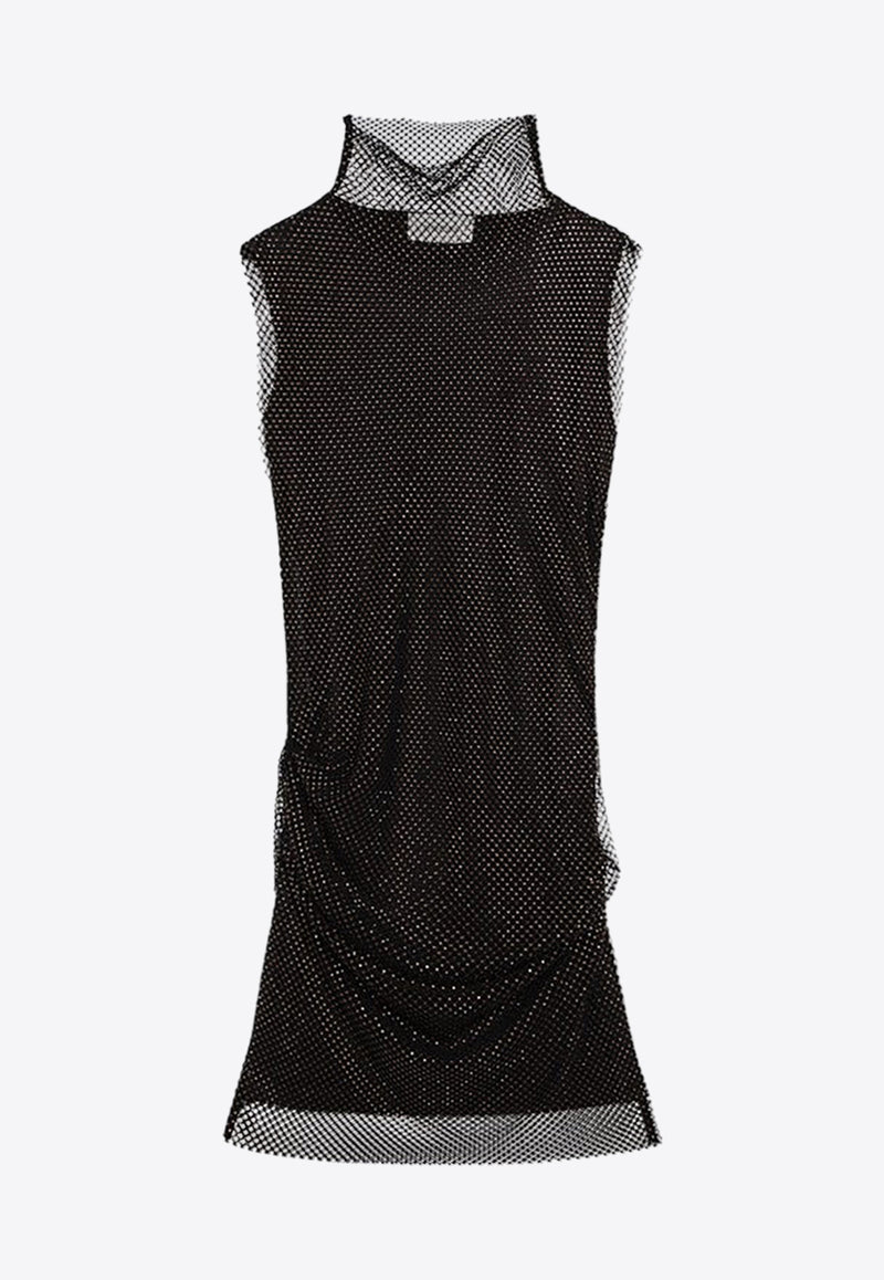 Sportmax Empoli Mesh Sleeveless Mini Dress Black EMPOLICO/R_SPORM-003