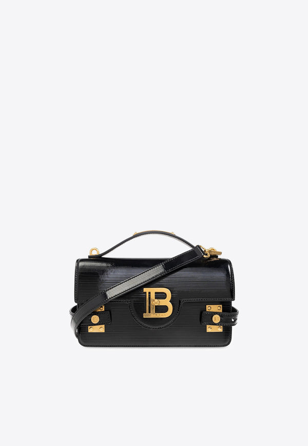 Balmain B-Buzz 24 Leather Top Handle Bag Black EN0DA828LPIS_BLACK