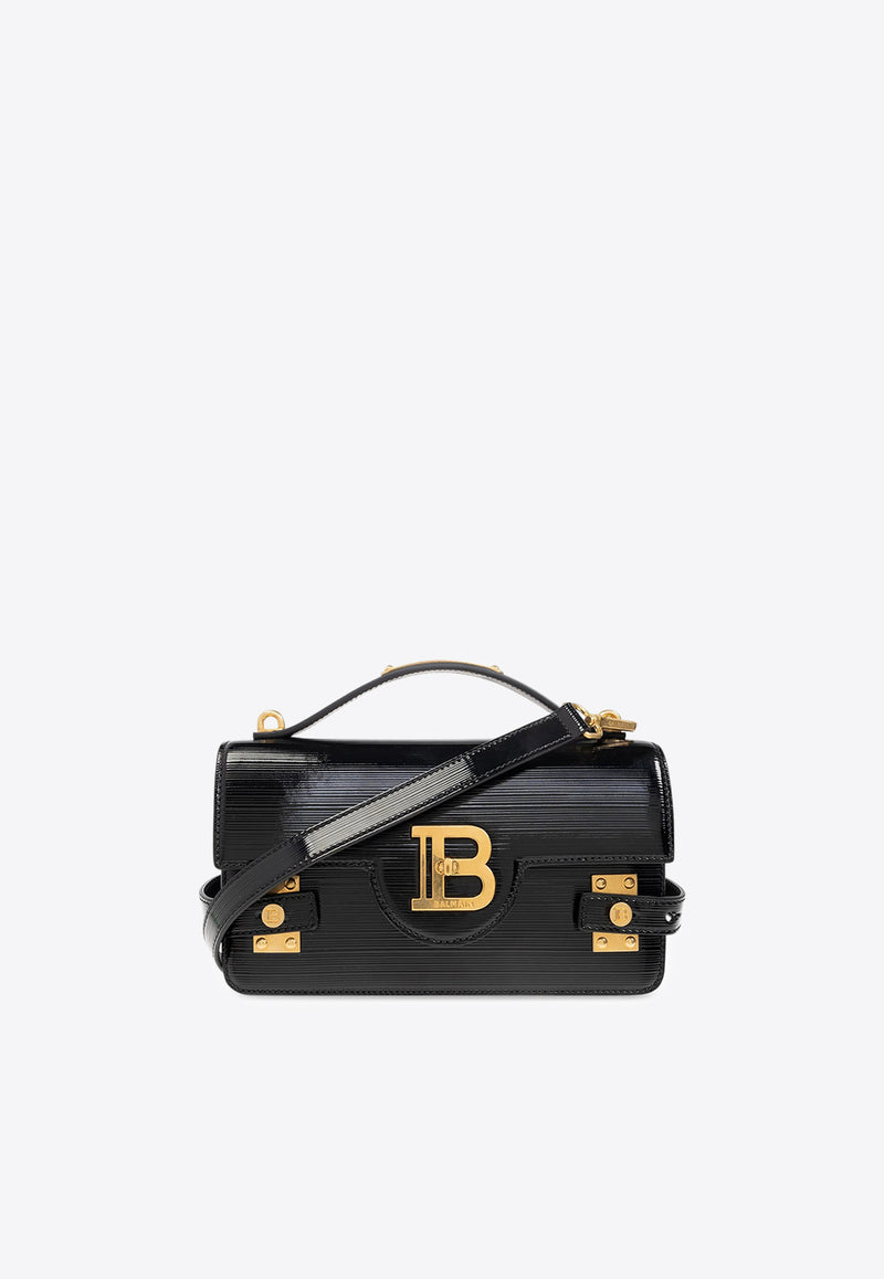 Balmain B-Buzz 24 Leather Top Handle Bag Black EN0DA828LPIS_BLACK
