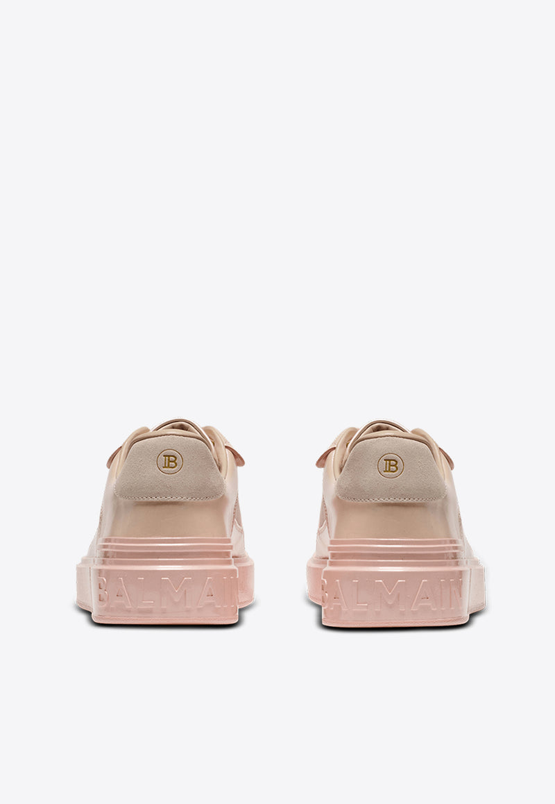 Balmain B-Court Flip Iridescent Low-Top Sneakers Blush EN0VI727TGLC_BLUSH
