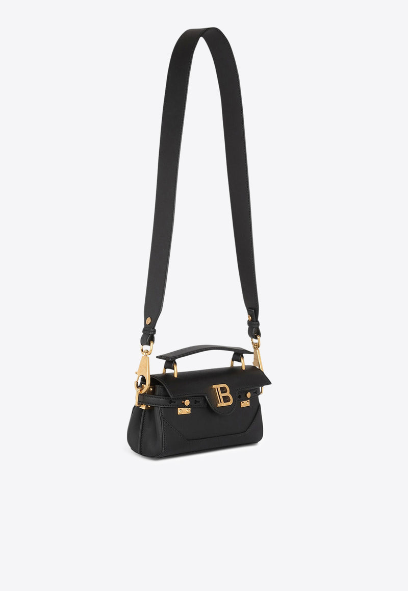 Balmain B-Buzz 19 Leather Top Handle Bag Black EN1AE742LAVE_BLACK