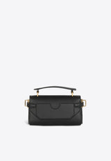 Balmain B-Buzz 19 Leather Top Handle Bag Black EN1AE742LAVE_BLACK