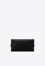 Balmain B-Buzz Pouch 23 Leather Clutch Black EN1LE596LAVE_BLACK