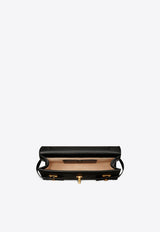 Balmain B-Buzz Pouch 23 Leather Clutch Black EN1LE596LAVE_BLACK