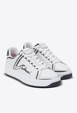 Balmain B-Court Love Lettering Print Low-Top Sneakers White EN1VI690LCLP_WHITE MULT