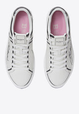 Balmain B-Court Love Lettering Print Low-Top Sneakers White EN1VI690LCLP_WHITE MULT