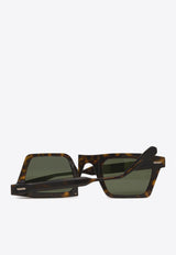 Movitra Eos Tortoiseshell Square Sunglasses Green EOSXXX/1_MOVIT-HAVGREE