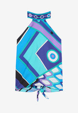 Pucci Vivara Print Foulard Top Multicolor