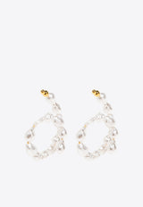 Cult Gaia Kiara Curved Earrings White ER1951BD2466_PEARL
