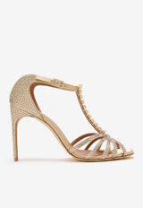 Malone Souliers Erika 90 Crystal-Embellished Mules ERIKA 90-3 PLATINO