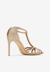 Malone Souliers Erika 90 Crystal-Embellished Mules ERIKA 90-3 PLATINO