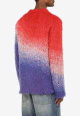 ERL Ombre Effect Sweater in Mohair Blend ERL06N005WO/N_ERL-BR