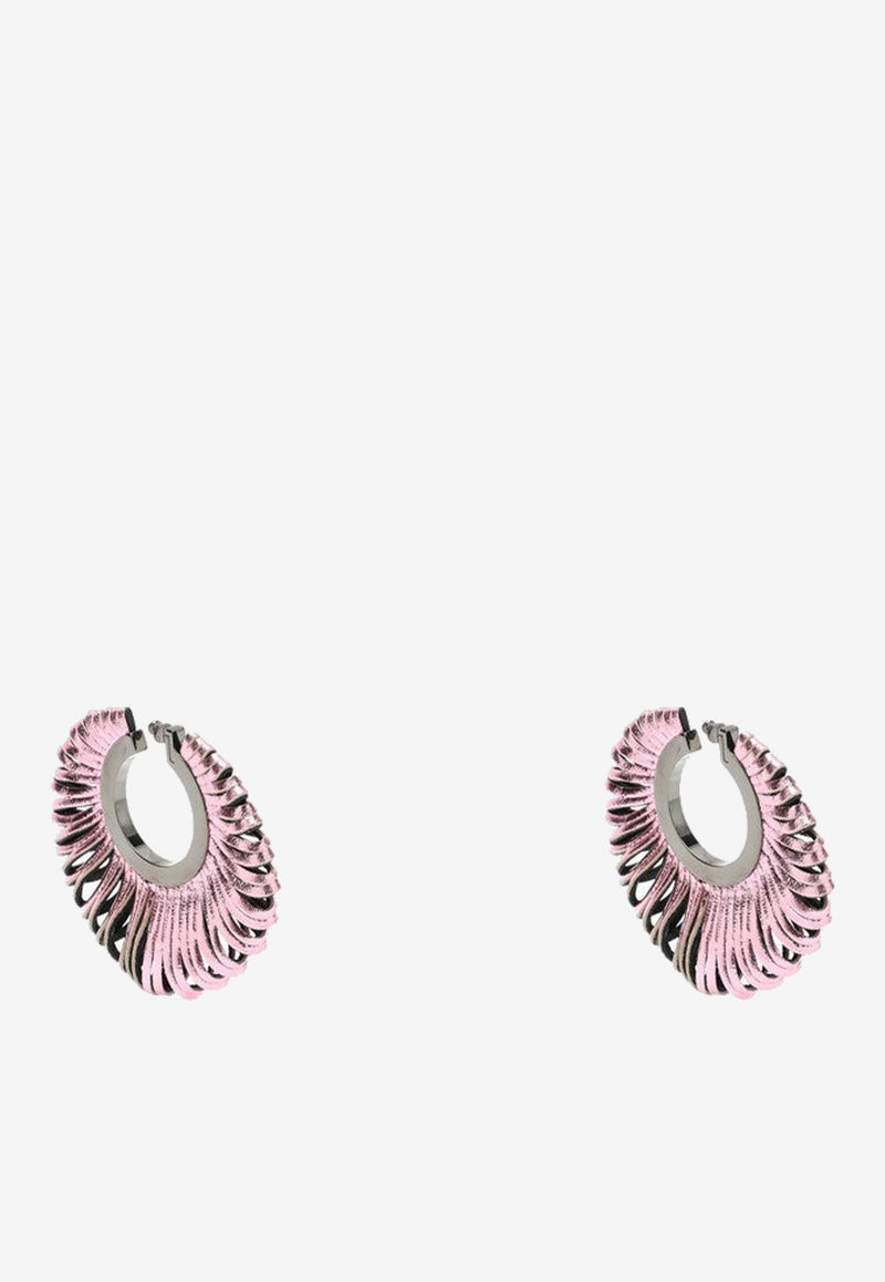SO-LE Studio Revolve Hoop Earrings Pink ERLCATLE/N_SOLE-BPK
