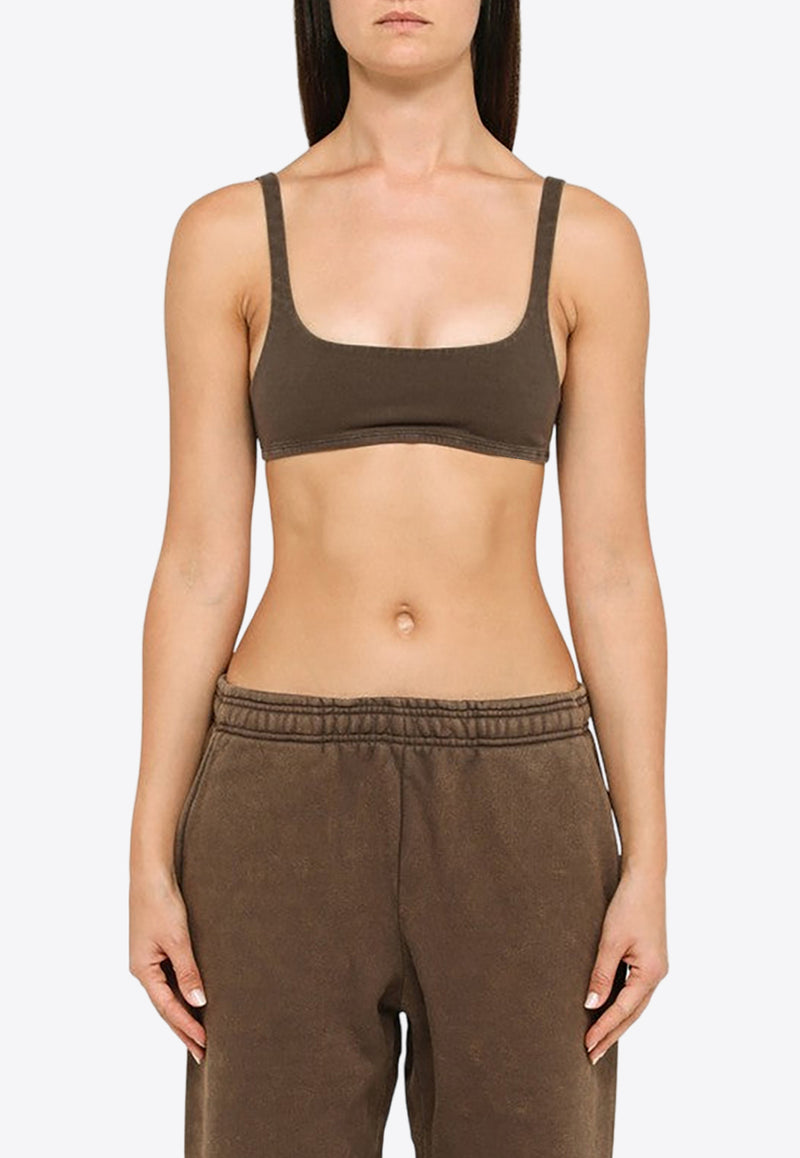 Entire Studios Washed-Out Cropped Top ES2032VI/L_ENTST-BR