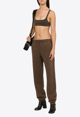 Entire Studios Washed-Out Cropped Top ES2032VI/L_ENTST-BR