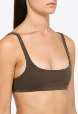 Entire Studios Washed-Out Cropped Top ES2032VI/L_ENTST-BR