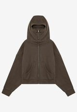 Entire Studios Oversized Zip-Up Hoodie Green ES2106CO/P_ENTST-MI