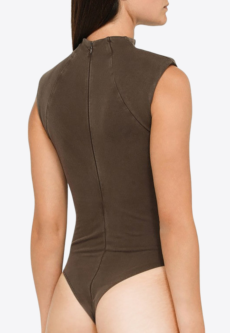 Entire Studios Washed-Out Sleeveless Bodysuit ES2117VI/L_ENTST-BR