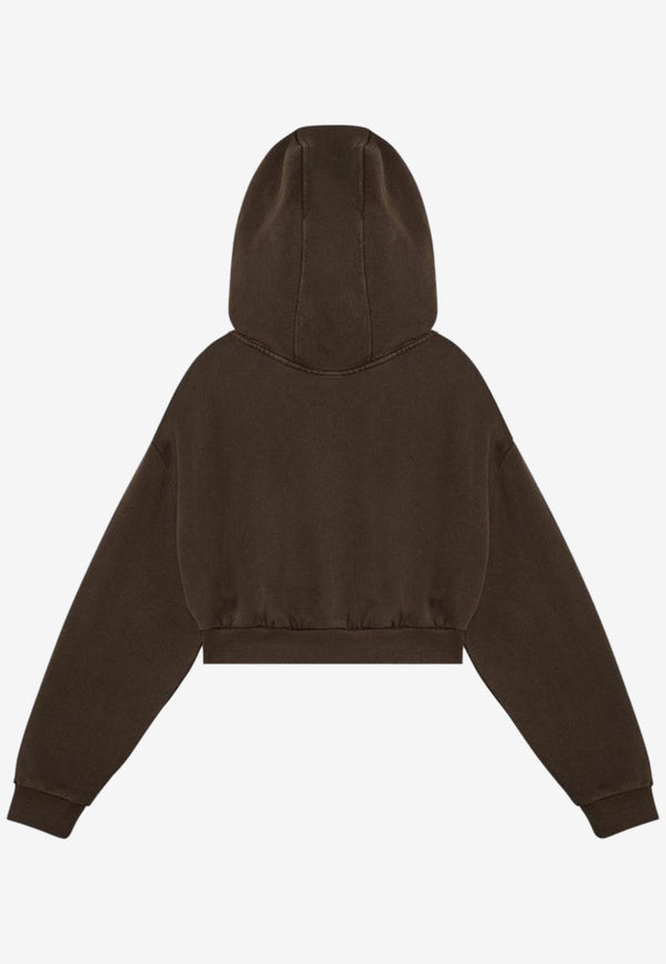 Entire Studios Zip-Up Hooded Sweatshirt Brown ES2156CO/P_ENTST-BT