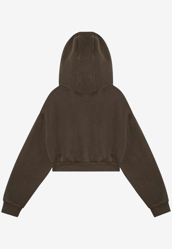 Entire Studios Zip-Up Hooded Sweatshirt Green ES2156CO/P_ENTST-MI