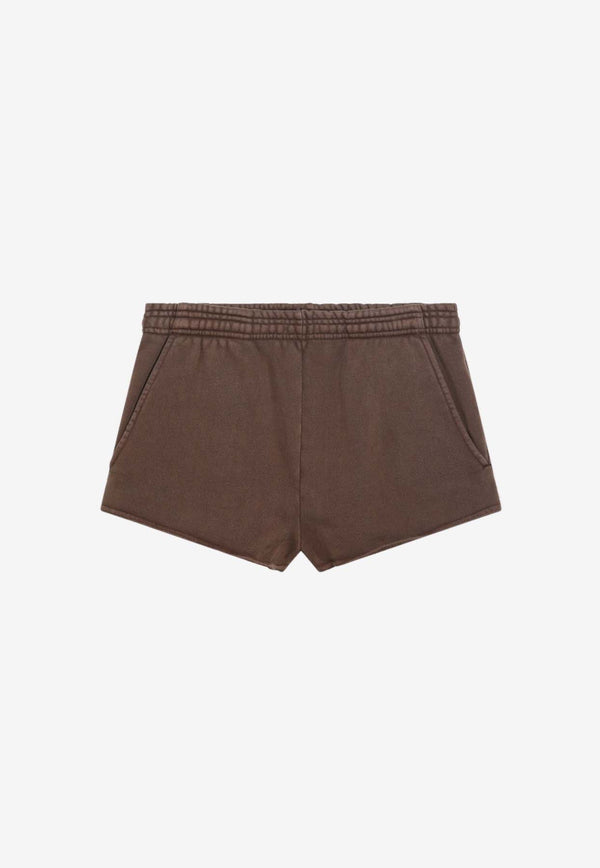 Entire Studios Elasticated Mini Shorts Brown ES2250CO/Q_ENTST-BT