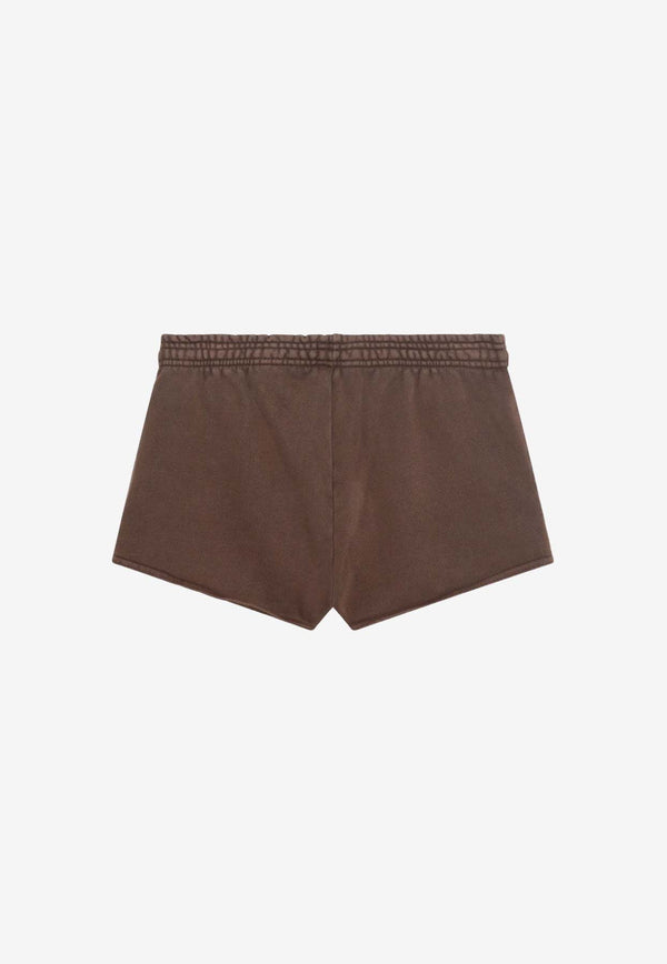 Entire Studios Elasticated Mini Shorts Brown ES2250CO/Q_ENTST-BT