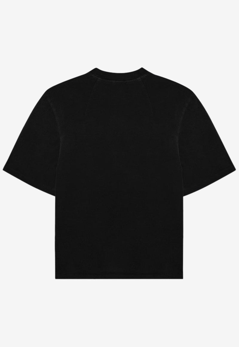 Entire Studios Washed Crewneck T-shirt Black ES2252CO/P_ENTST-SO