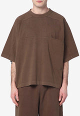 Entire Studios Oversized Crewneck T-shirt Brown ES2361CO/Q_ENTST-BT