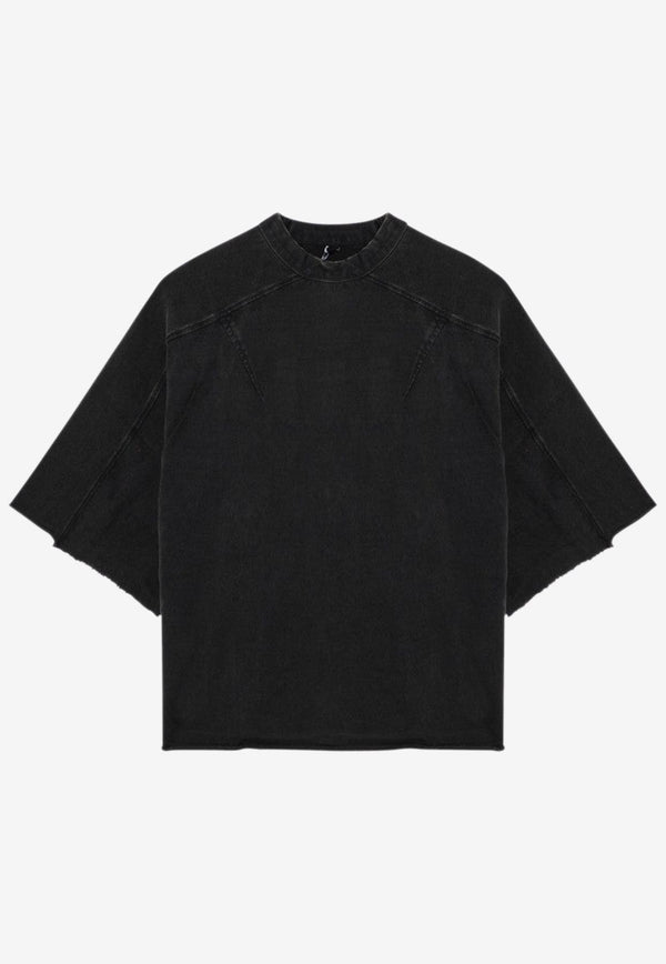 Entire Studios Washed Oversized Jersey T-shirt Black ES2487CO/P_ENTST-WB