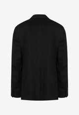 Lardini Single-Breasted Buttoned Blazer Black ES5819E77ESE64308/Q_LARDI-999
