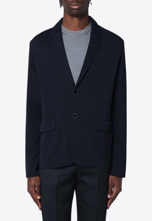 Lardini Single-Breasted Buttoned Blazer Blue ESLJM92NES64009/Q_LARDI-850