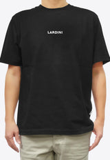 Lardini Logo Print Crewneck T-shirt Black ESLTMC70_BLACK