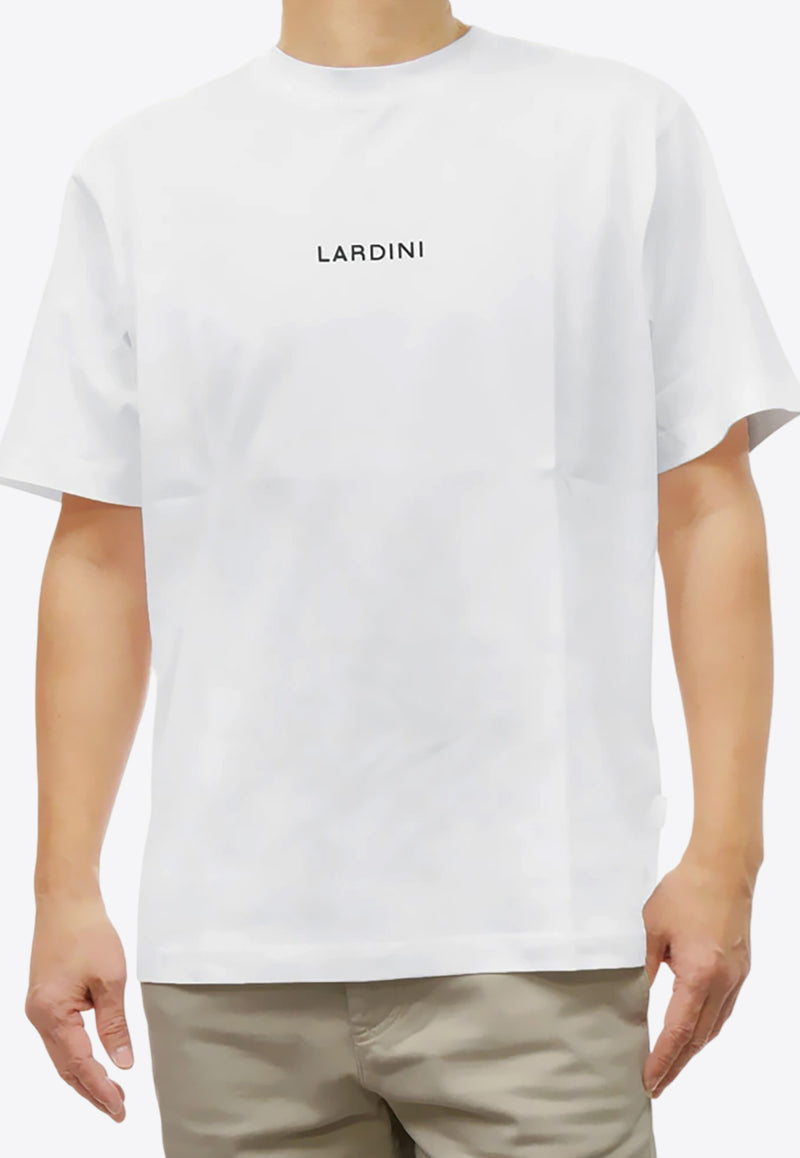 Lardini Logo Print Crewneck T-shirt White ESLTMC70_WHITE