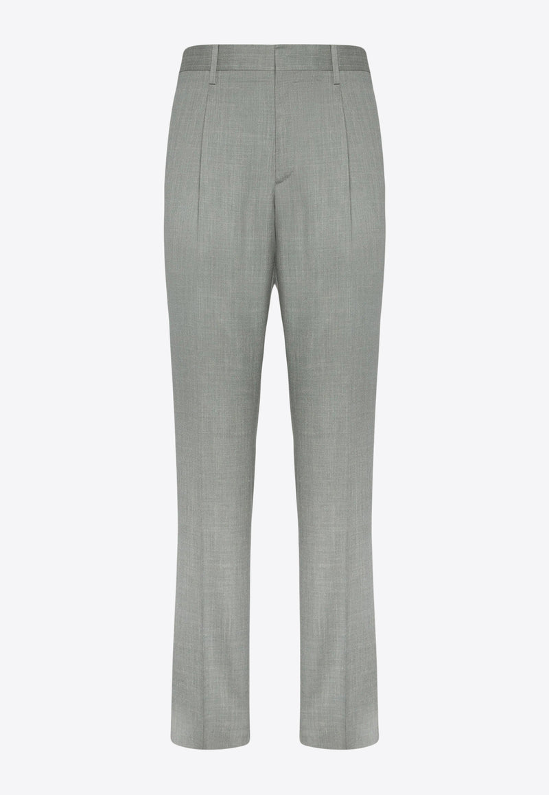 Lardini Tailored Straight-leg Pants Green ESMURAT_GREEN
