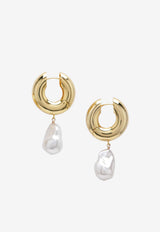 éliou Perla Pearl Hoop Earrings  Gold ESPER010GMET/R_ELIOU-710