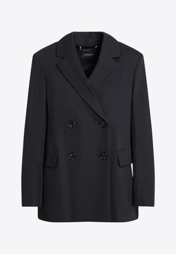S Max Mara Ester Double-Breasted Wool Jacket Midnight Blue ESTERCO/R_MAXS-001