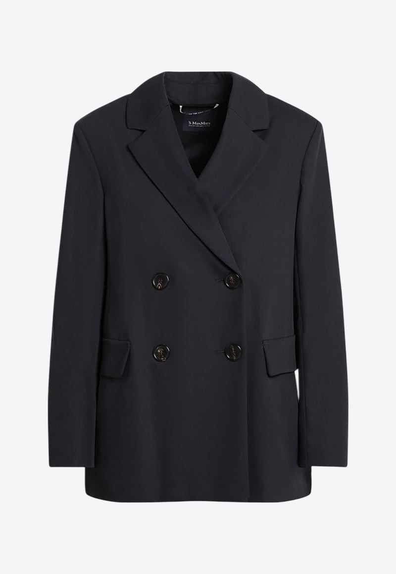 S Max Mara Ester Double-Breasted Wool Jacket Midnight Blue ESTERCO/R_MAXS-001