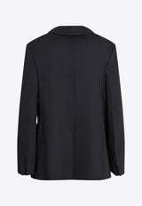 S Max Mara Ester Double-Breasted Wool Jacket Midnight Blue ESTERCO/R_MAXS-001