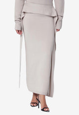 Entire Studios Long Wool Skirt  Light Beige ESW-W25-10054WO/R_ENTST-SO