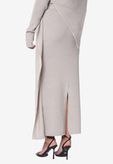 Entire Studios Long Wool Skirt  Light Beige ESW-W25-10054WO/R_ENTST-SO
