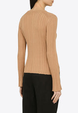 Loulou Studio Silk-Blend Ribbed Sweater EVIESI/O_LOULO-GS