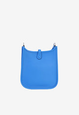 Mini Evelyne 16 Amazone in Bleu Hydra Taurillon Clemence with Palladium Hardware