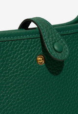 Mini Evelyne 16 in Vert Moyen Taurillon Clemence with Gold Hardware