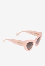 Butterfly Sunglasses with Logo-Lettering
