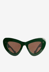 Butterfly Sunglasses with Logo-Lettering